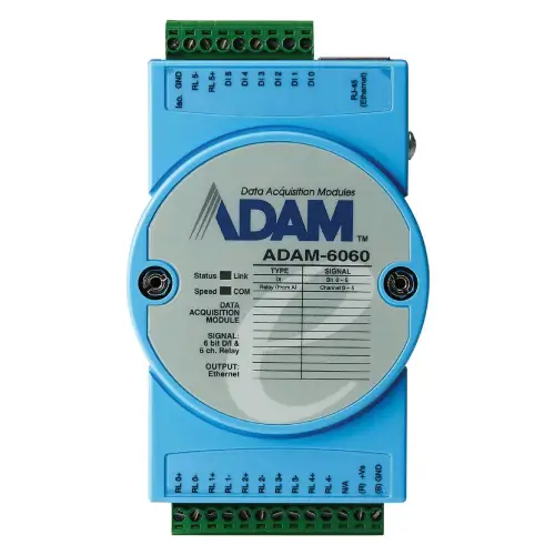 Advantech ADAM-6060 - Module E/S Ethernet 6 entrées digitale et canaux relais