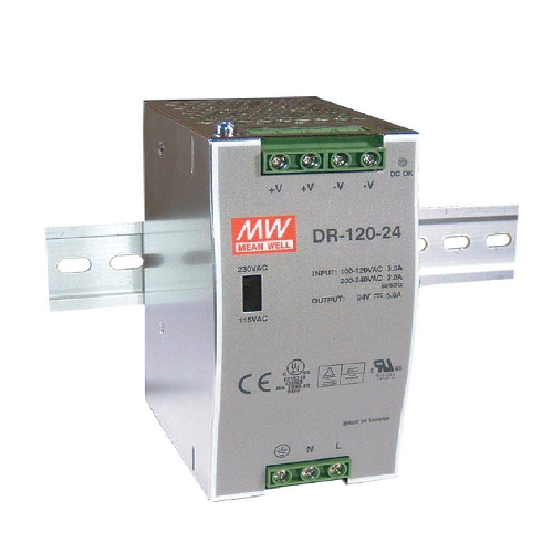 MEAN WELL 120W DIN Rail PowerSupply DR-120-48